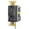 Hubbell Wiring Device-Kellems Straight Blade Receptacle, 5-20R, 20 A, 125V AC, 2 Pole, 3 Wire, Grounded HBL5362LC2BK - alternate 1